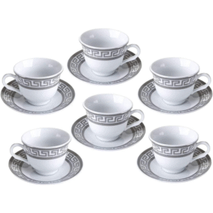Greek Key Tea Cup Set, view 3
