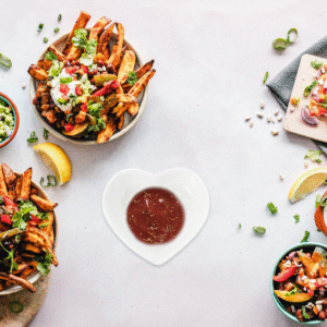 Heart Shaped Dip Bowls, view 4