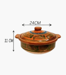 Clay Kadai Handi Pot, view 2