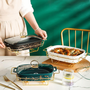 Marble Ceramic Chafing Dishes, view 1
