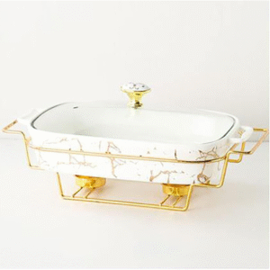 Marble Ceramic Chafing Dishes, view 5