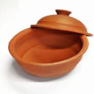 Clay Handi Pot with Lid, view 3