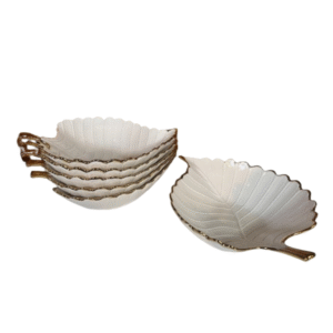 White Gold Serving Dishes, view 2