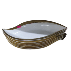 White Gold Serving Dishes, view 4