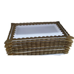 White Gold Serving Dishes, view 5