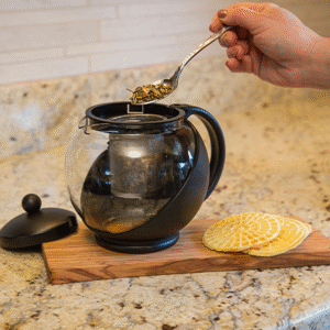 Half Moon Teapot with Infuser, view 4