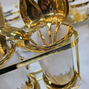 Gold Cutlery Holder, view 3