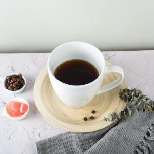 White Ceramic Coffee Mugs, view 3