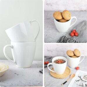 White Ceramic Coffee Mugs, view 4