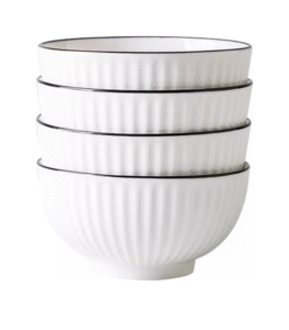 White Ceramic Serving Bowls, view 1