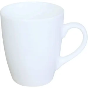 White Ceramic Coffee Mugs, view 2