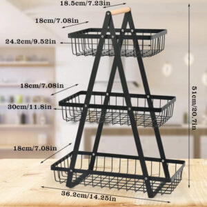 3 Tier Fruit Basket, view 3