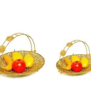 Gold Wire Mesh Baskets, view 5