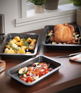 Deep Roasting Tray Set, view 1