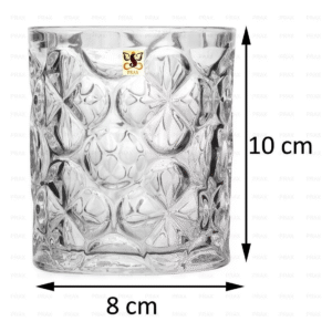 Crystal Floral Tumblers, view 1
