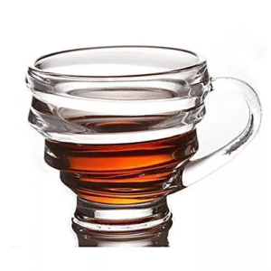 Spiral Smoke Glass Mugs, view 4