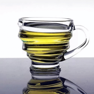 Spiral Smoke Glass Mugs, view 3