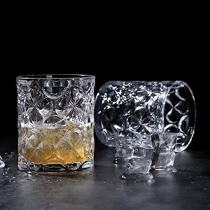 Crystal Floral Tumblers, view 4