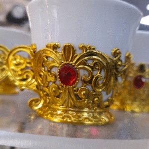 Turkish Tea Cups with Gold Design, view 3