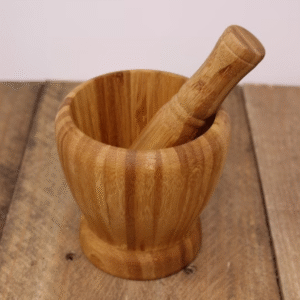 Wooden Pestle and Mortar, view 5