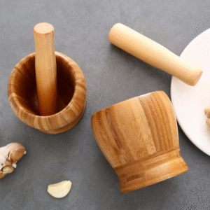 Wooden Pestle and Mortar, view 3