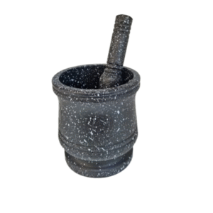 Black Pestle and Mortar, view 1