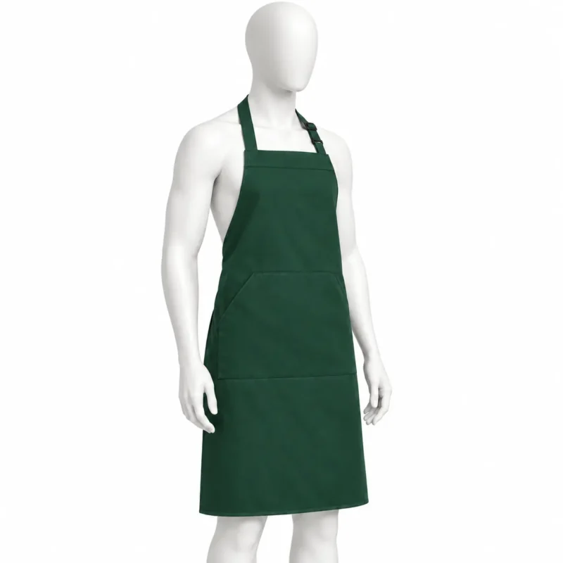 Adjustable Bib Unisex Aprons - Adjustable Bib Unisex Aprons with Two Pockets Dark Green – Classic & Durable