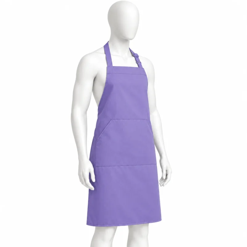 Adjustable Bib Unisex Aprons - Adjustable Bib Unisex Aprons with Two Pockets Purple – Stylish & Durable