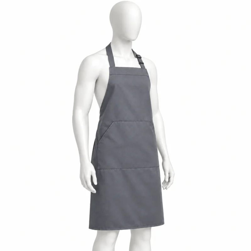Adjustable Bib Unisex Aprons - Adjustable Bib Unisex Aprons with Two Pockets Dark Grey – Modern & Durable
