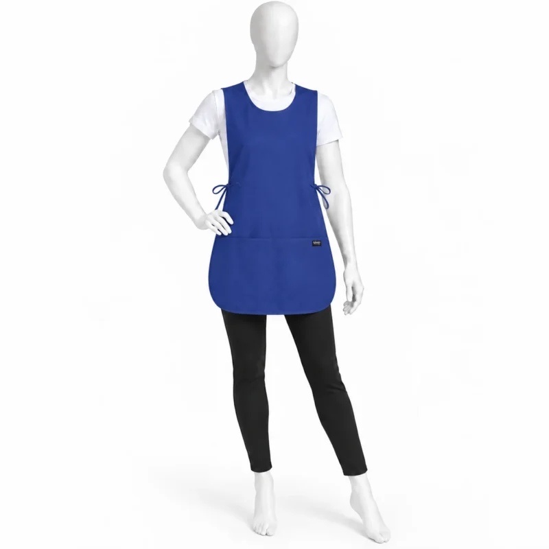 Royal Blue Cobbler Apron - Royal Blue Cobbler Apron with Pockets | Adjustable Workwear (view 2)
