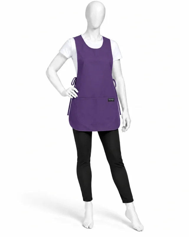Purple Cobbler Apron - Purple Cobbler Apron | Sleeveless Adjustable Work Apron (view 2)