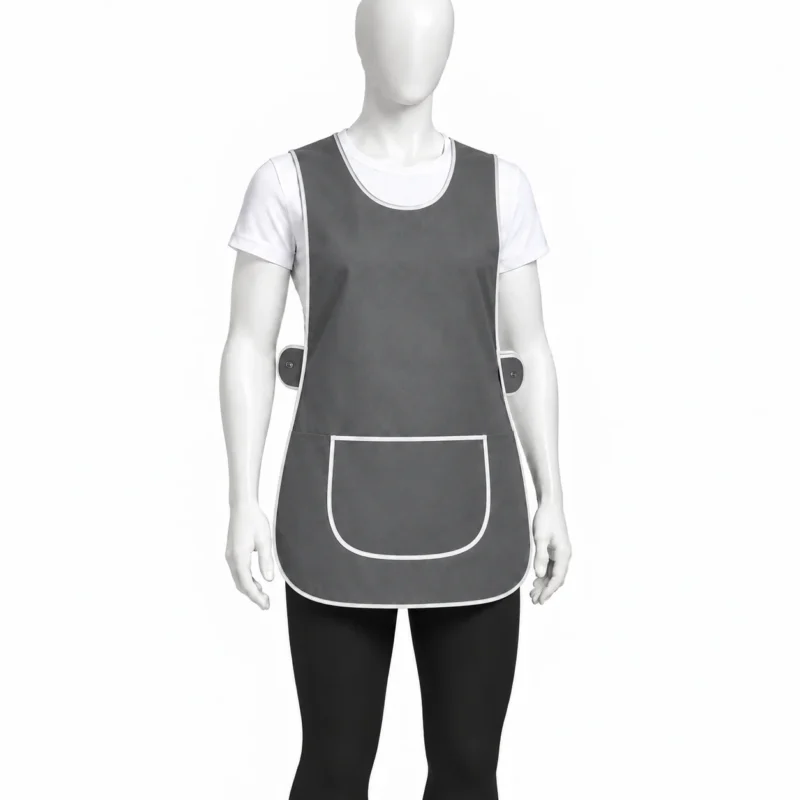 Grey Tabard Apron in Bulk - Grey Tabard Apron in Bulk | Professional Workwear (view 4)