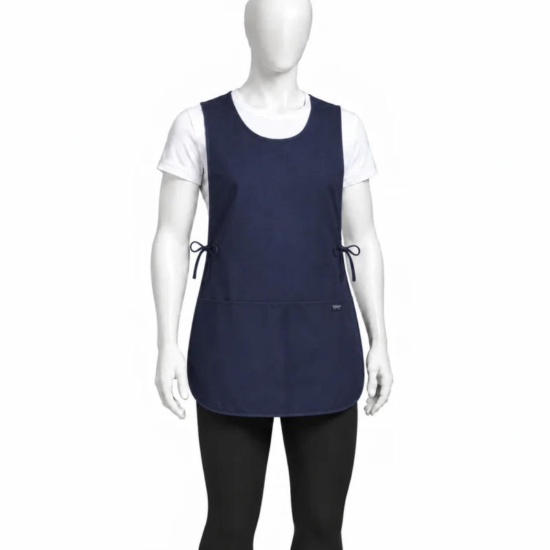 Navy Cobbler Apron - Navy Cobbler Apron with Pockets | Adjustable Workwear (view 4)