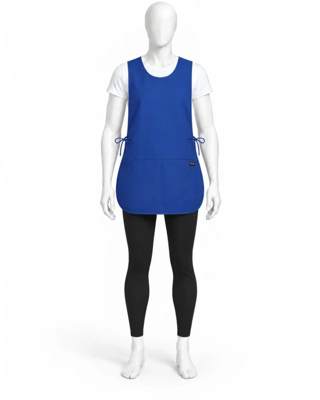 Royal Blue Cobbler Apron - Royal Blue Cobbler Apron – Premium Workwear for Professional Use (view 4)