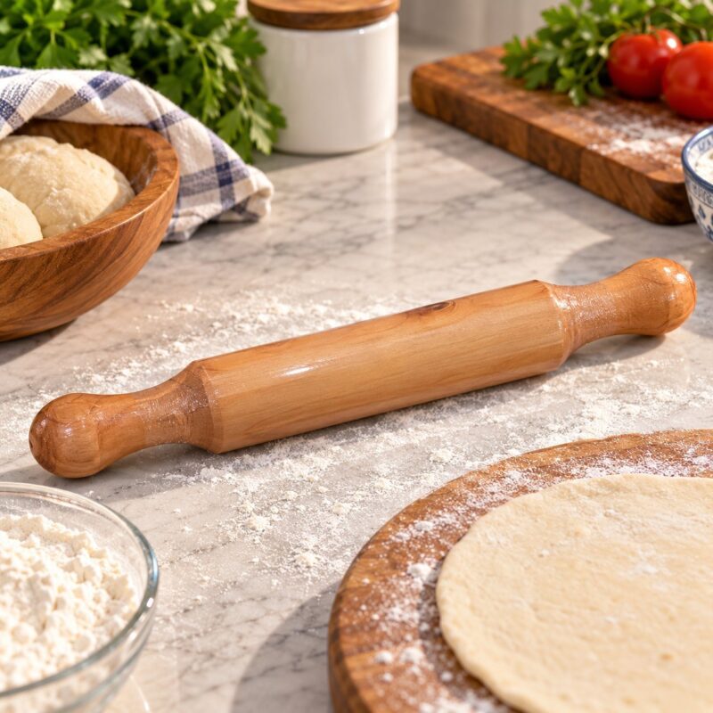 Wooden Rolling Pin - Wooden Rolling Pin 18 Inch – Traditional Roti Chapati Belan