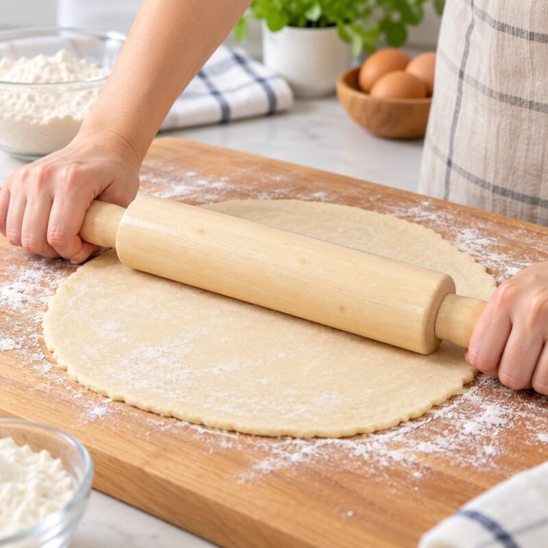 Wooden Rolling Pin - Wooden Rolling Pin 1-Piece – Natural Wood Dough Roller for Baking