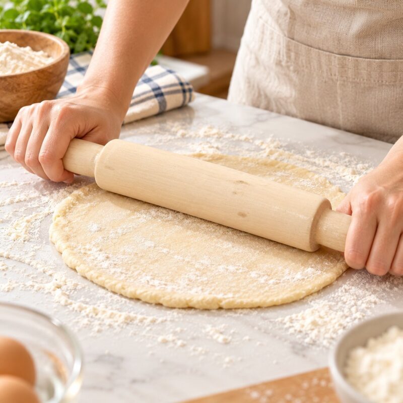 Wooden Rolling Pin - Wooden Rolling Pin 1-Piece – Natural Wood Dough Roller for Baking (view 3)
