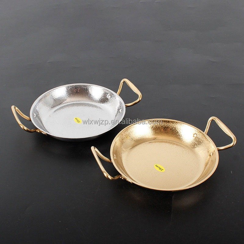 Hammered Metal Karahi Set - Hammered Metal Karahi Set of 2 – 10 Inch Curry Pans (view 3)