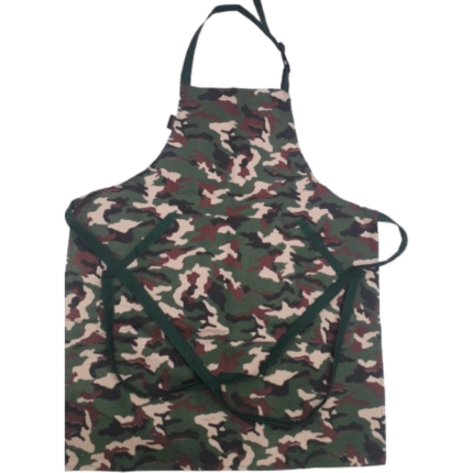 Adjustable Bib Unisex Aprons with two pockets camouflage