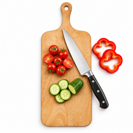 Set of 3 Wooden Chopping Board Cheese Pizza Cutting & Serving Wood Board