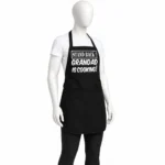 GRANDAD IS COOKING Black Chef Apron