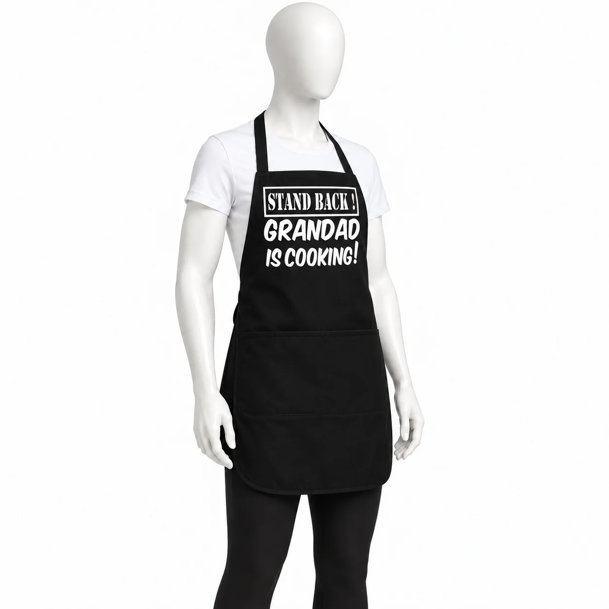 GRANDAD IS COOKING Black Chef Apron GRANDAD IS COOKING Black Chef Apron