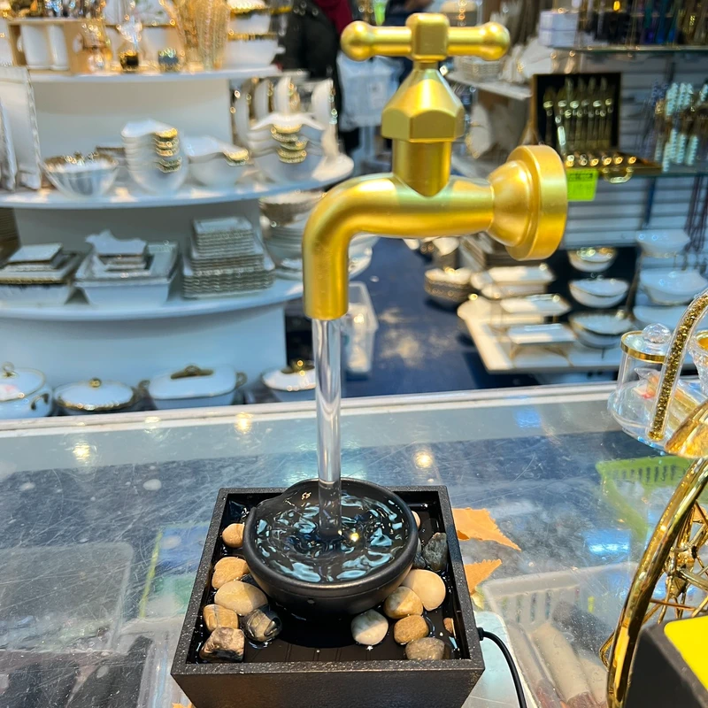 Gold Water Fountain Tap