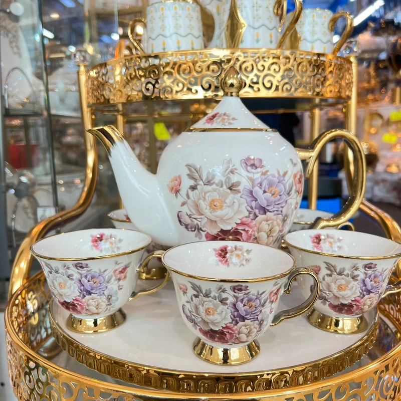 Luxury Floral Tea Set