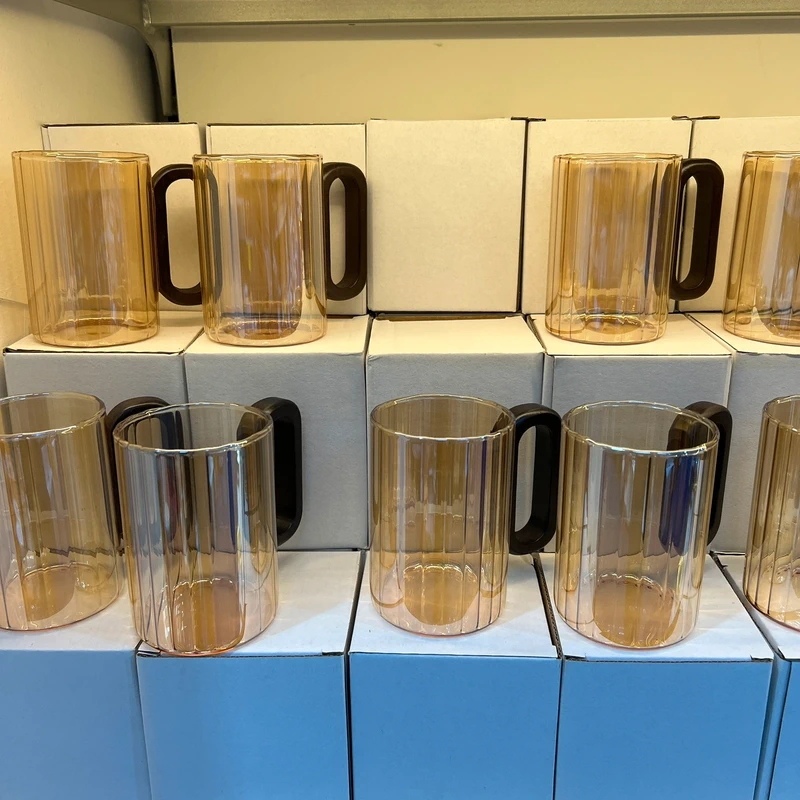 17 Luxury Glass Tea Cup Set