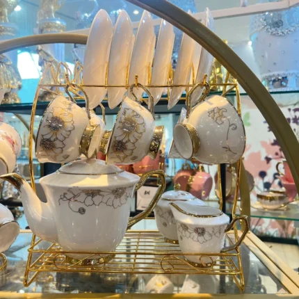 Luxury Floral Tea Cup Set