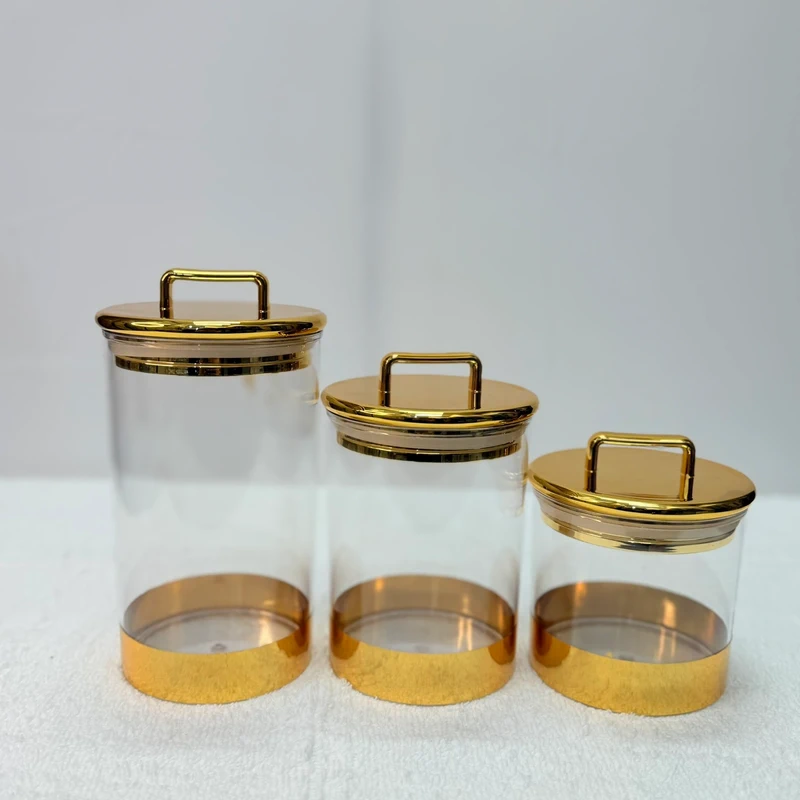 Luxury Clear Plastic Kitchen Jars