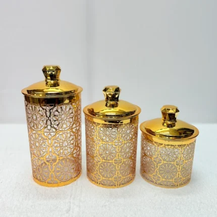 Luxury Gold Canisters Set
