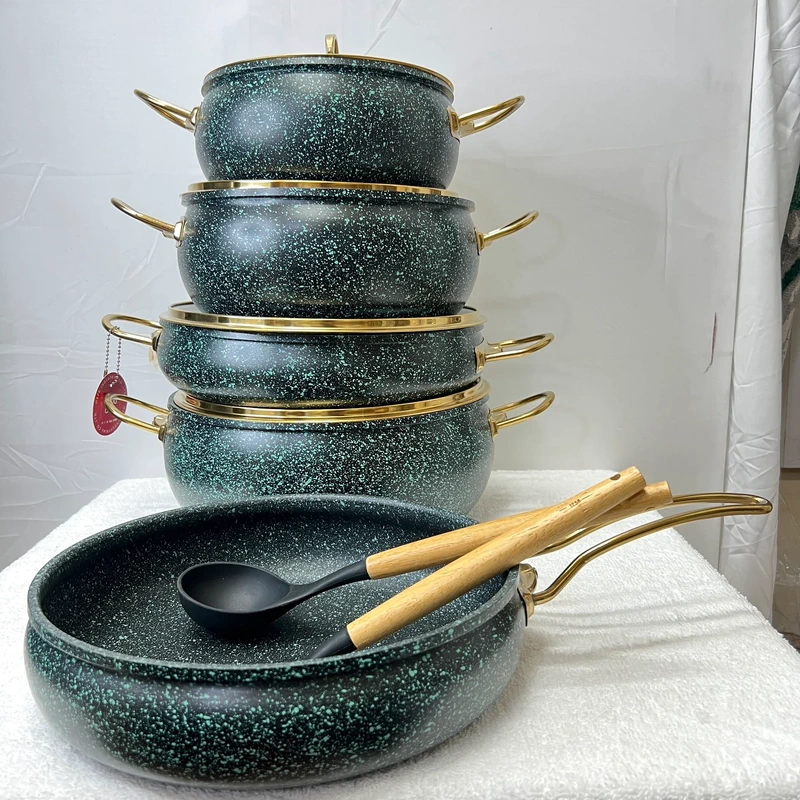 luxury non stick granite cooking pot