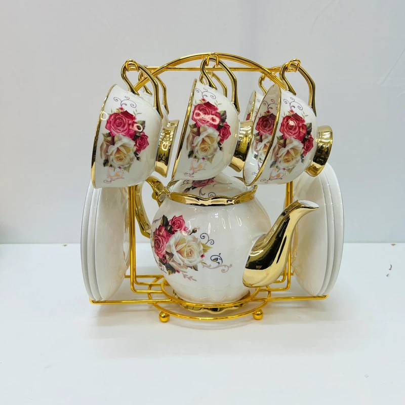 29 Luxury Floral Tea Pot Set